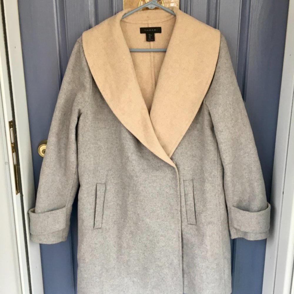 Grey Wool Pea Coat for winter ❄️ Size M/L